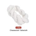 thumbnail image 3 of Unique Bargains Chemin de Table en Étamine 11 Pieds 35 x 134 Pouces Nappe en Gaze Rustique, Blanc, 3 of 7