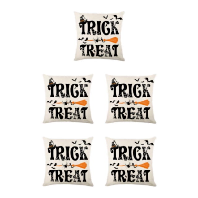 Redempat Breathable And Wrinkle-resistant Halloween Throw Pillow Covers For Spooky Style JYM328-4 5Set