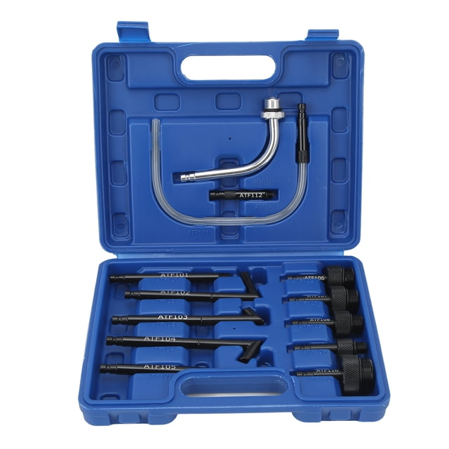 Ensemble de Fluide d'Huile pour Boîte de Vitesses, 13 Pcs Adaptateur de Remplissage de Boîte de Vitesses ATF Adaptateur de Remplissage de Fluide de Transmission Kit Innovation Moderne