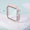 thumbnail image 2 of Apple Watch Case with Tempered Glass Screen Protector for Apple Watch 44mm Series 6/5/4/SE, Bling Crystal Diamond Rhinestone Ultra-Thin Bumper Full Cover Protective Case for Women Girls iWatch, 2 of 6