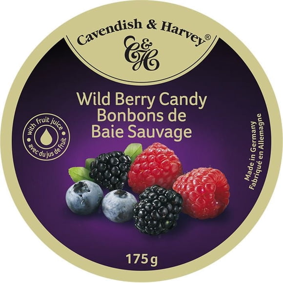 Cavendish & Harvey Wild Berry Candy in Tin