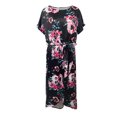 thumbnail image 3 of CEHVOM Fashion Women Leopard Printing Irregular Midi Dress, 3 of 4