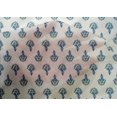 thumbnail image 4 of oneOone Cotton Silk Fabric Floral Block Printed Fabric 1 Yard 42 Inch Wide, 4 of 4
