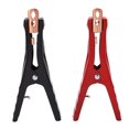 thumbnail image 3 of Booster Test Clamps, 2pcs Aluminum Alloy 400A Rustproof Battery Cable Clip Wide Application Black Red  For Boats For RVs, 3 of 8
