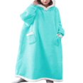 thumbnail image 1 of Hooded Loungewear with Pockets  Long Sleeve Wearable Blanket Hoodie, 1 of 2