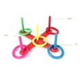 thumbnail image 4 of Hoop Ring Toss Plastic Ring Toss Quoits Garden Game Pool Toy Outdoor Fun Set NEW, 4 of 9