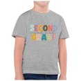 thumbnail image 1 of TZEWGL Hauts pour Fille Garçon Rentrée Scolaire Saison Imprimé Col Rond Manches Courtes Vêtements pour Filles Garçons Taille 12-13T, 1 of 4