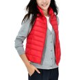 thumbnail image 2 of Innerwin Down Jackets Long Sleeve Ladies Puffer Vest Work Stand Collar Warm Outwear Red XL, 2 of 3