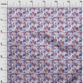 thumbnail image 3 of oneOone Georgette Viscose Medium Blue Fabric Abstract Floral Sewing Craft Projects Fabric Prints By Yard 42 Inch Wide, 3 of 4