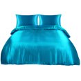 thumbnail image 1 of Unique Bargains Satin Duvet Cover Set 3 Piece and Pillow Sham Set, 1 of 8