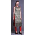 thumbnail image 3 of Bimba Tuniques Droites pour Femmes Imprimées Sans Manches Kurti Décontractée Robe Petite, 3 of 5
