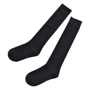LckLvx Mid-Calf Socks for Women Casual Soft Calf Length Socks Stretchy Soft Solid Color Knee High Socks