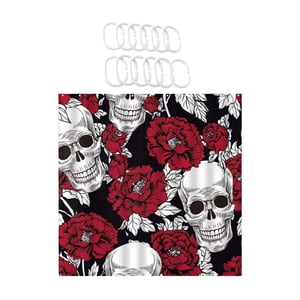 Hearth & Gear Stylish Printed Shower Curtain With Hooks Fabric Bathroom Modern Design For Bathtub And Shower Enclosure Sheer Shower Curtains 84 Inches Long before Christmas Shower Curtain Liner
