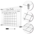 thumbnail image 2 of 1 Set Acrylic Monthly and Weekly Plan Board Clear Dry Erase Board Calendar for Office Kitchen Fridge, 2 of 8