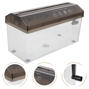 OULII Portable papier manuel Shredder noir Compact bureau main pour l'utilisation du bureau à domicile