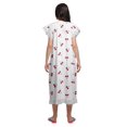 thumbnail image 4 of Moomaya Chemise de Nuit d'Allaitement à Col Rond Imprimé pour Femmes en Coton, 4 of 6