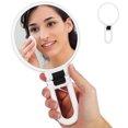 thumbnail image 1 of Handheld Mirror Double Sided Makeup Mirror Magnification Mirror Foldable Desktop Mirror Portable Mirror Cosmetics Mirror, 1 of 9