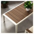 thumbnail image 3 of Zinus Dillon Set de Chat Extérieur en Aluminium et Bois en Blanc, 3 of 11