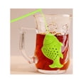 thumbnail image 4 of Bovemsi Chip Clips Silicone Tea Strainers Creative Fish Shape Loose Leaf Tea Infuser With Long Handle Lanyard Reusable Tea Interval Diffuser Tea Cup Filter For Herbal Teaware Brewing Accessorie, 4 of 8