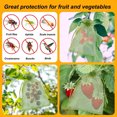 thumbnail image 4 of Small Gift Bags,Fruit Protection Green Yarn Mesh Bag with Drawstring,Organza Material for Gift Jewelry Trinket Packaging,Gift Bags Small Size, 4 of 6