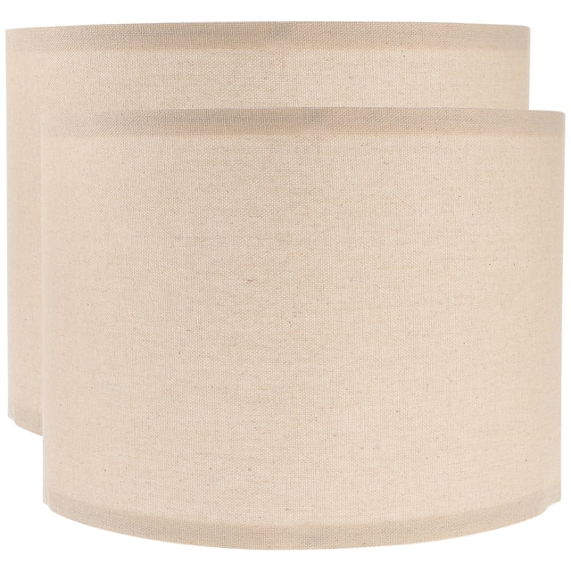 2pcs Fabric Lamp Shades Simple Design Table Lamp Shades for Bedroom and Living Room