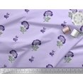 thumbnail image 2 of Soimoi Rayon Fabric Leaves & Floral Block Print Fabric by Yard 56 Inch Wide, 2 of 3