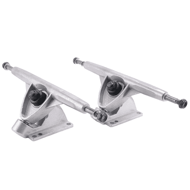 2X Camions LongBoard de 7 Pouces Camion de Planche à Roulettes pour Pont à Plaque Plate Support Universel en Aluminium pour LongBoard et Planche à Roulettes, Argent