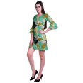thumbnail image 3 of Moomaya Robe Courte Imprimée pour Femmes, Manches Évasées, Coupe Droite, Robes pour Femmes, Vêtements d'Été Décontractés, 3 of 6