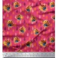 thumbnail image 1 of Soimoi Cotton Poplin Fabric Feather & Bird Cartoon Print Fabric by Yard 42 Inch Wide, 1 of 3