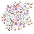 thumbnail image 4 of Decorative Button Clothing Buttons 200pcs 0.6in Mixed Wooden Buttons English Letters Painting Decoration For Clothes Crafts, 4 of 8