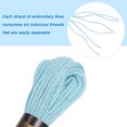 thumbnail image 4 of Unique Bargains Light Blue Cotton Embroidery Floss, 8m - 12 Skeins, 4 of 6
