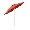 thumbnail image 2 of Parasol de Marché en Aluminium de 7,5 Pieds à Inclinaison par Pression Blanc Mat/oléfine/coucher de Soleil, 2 of 7
