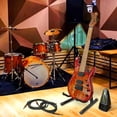 thumbnail image 2 of A-Frame Folding Guitar Stand for Musicians, Non-Slip Feet Guarantee Stability on Any Surface, Soft Padding Protection Ensures Your Instrument Remains Scratch-Free During Every, 2 of 7