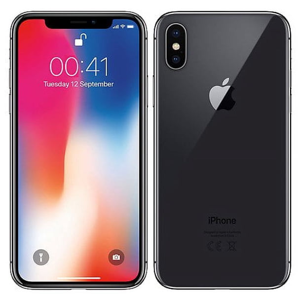 iPhone X 64GB ブラック Refurbished Apple iPhone X 64GB Unlocked GSM Phone w/ Dual 12MP