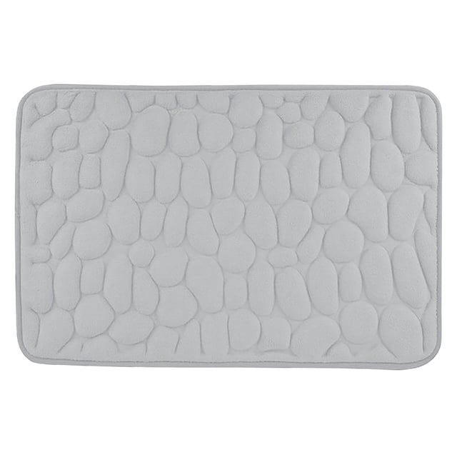 Vrorvz Non Slip Bathroom Floor Mat Soft Water Absorbent Quick Dry Rug for Kitchen Living Room Bedroom Entrance Machine Washable Easy Care for All Floor Types