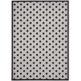 thumbnail image 1 of HomeRoots Black White Gray Indoor Outdoor Area Rug, 7' x 10', Stain-Resistant, Contemporary, 1 of 1