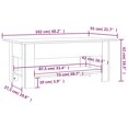thumbnail image 4 of vidaXL Coffee Table Black 102x55x42 cm Engineered Wood, 4 of 4