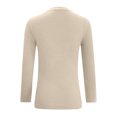 thumbnail image 4 of Pisexur Chandail à Col Roulé pour Femmes Couleur Unie Chandails Courts pour Femmes Tunique Chandail en Tricot pour Femmes Manches Longues Décontractées Chandails d'Automne Col Rond Chandails Hauts, 4 of 5