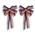 thumbnail image 2 of Bows Motifs Drapeau Américain Patriotique Étoiles Rayures Rouge Blanc Bleu Décor, 2 of 4