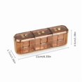 thumbnail image 3 of Mini Pill Box Morning Noon Evening 3-Compartment Portable Weekly Pill Organizer for Vitamins Supplements Medications  Compact Daily Pill Case Compatible with Standard Pills, 3 of 3
