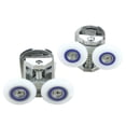thumbnail image 1 of Pair of 25mm Replacement Sliding Shower Door Bottom Rollers Runner Wheels, 1 of 8