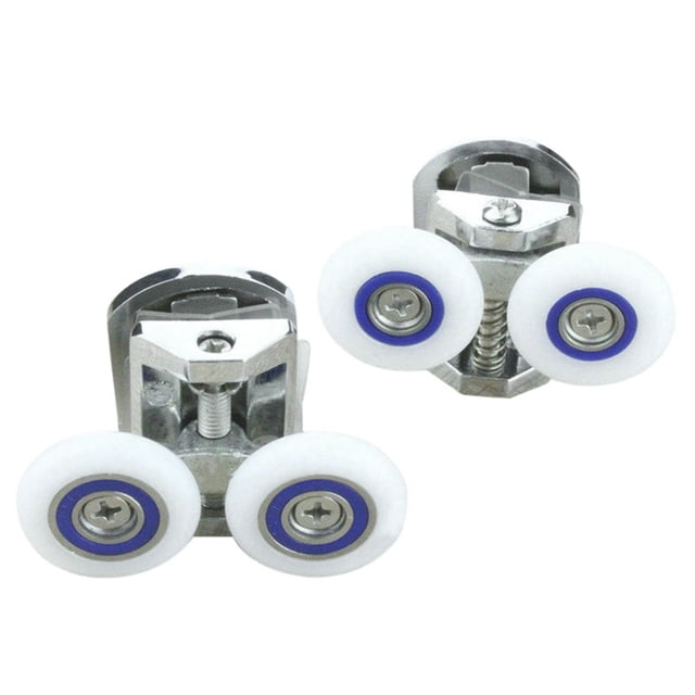 Pair of 25mm Replacement Sliding Shower Door Bottom Rollers Runner Wheels