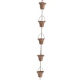 thumbnail image 3 of pitrice 3.3ft Rain Chain Outside Villas, Courtyards B Chains Style Gutters Catcher Rainwater Style C, 3 of 5