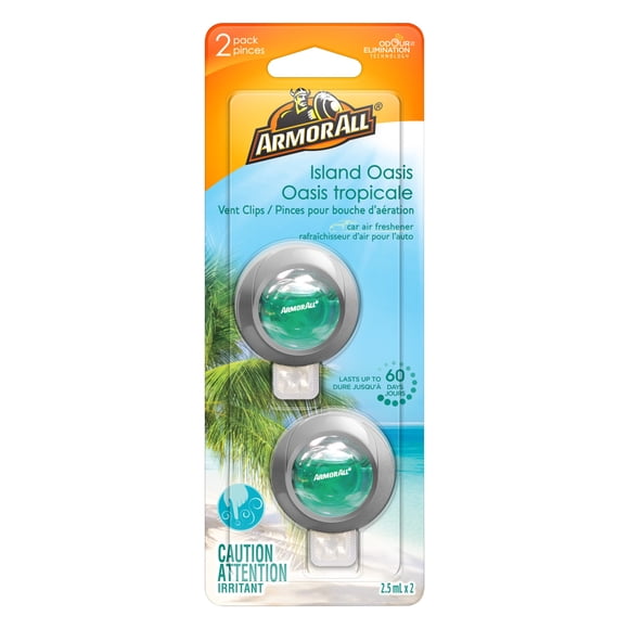 Armor All Fresh FX Island Oasis Vent Clip Car Air Freshener - 2 Count