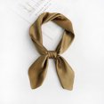 thumbnail image 2 of Becaristey Stay Fashionable Premium Hair Scarf Wide Application Stylish And Delicate Solid Satin Square Scarf Bean paste red, 2 of 6