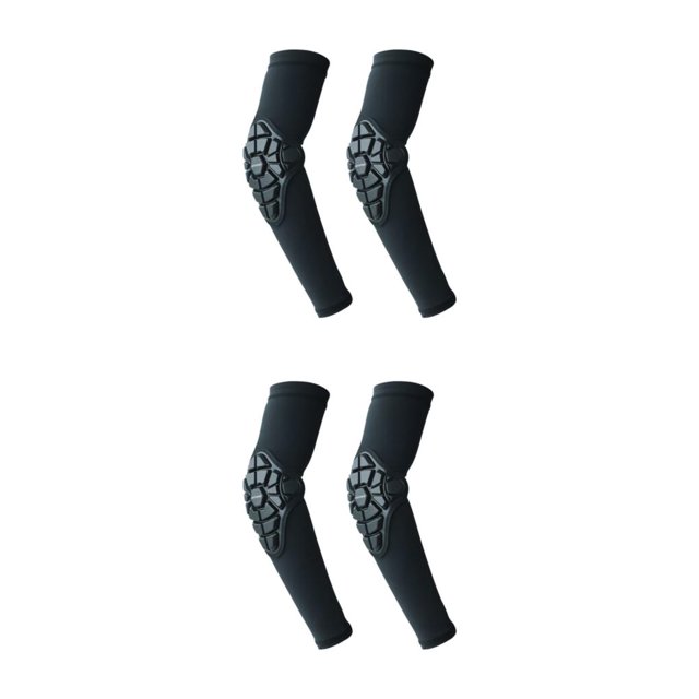 Maytalsory 1/2/3/5 2pieces Ventilation Elbow Support For Breathable Comfort In Sports Lightweight black M 2PCS