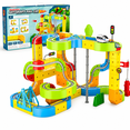 thumbnail image 1 of Tradeopia Anti Gravity Rail Car Track Building Set, 122-Piece Flexible Racing Track Construction Toy for Kids, 1 of 5