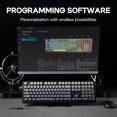 thumbnail image 3 of EPOMAKER Aula F108 Wireless Gaming Keyboard, Full Size Mechanical Keyboard with 4000mAh Battery, 108 Hot-Swappable and Programmable Keys, RGB Backlig, 3 of 7