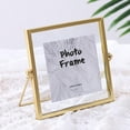 thumbnail image 2 of Elodie Loviver Cadre Photo Carré en Verre Collection Doré Mince en Métal Flottant Photo 4 Pouces, 2 of 8