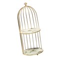thumbnail image 4 of kurtrusly Perfume Rack Makeup Jewelry Display holder ool make-up Shelf Creams Tray White gold 2 Tier, 4 of 9